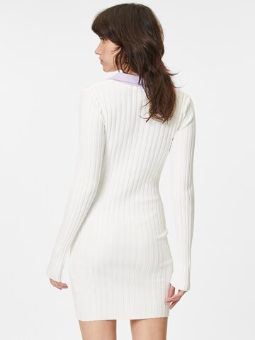 NA-KD Knitted dress in White