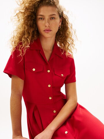 Robe-chemise TOMMY HILFIGER en rouge