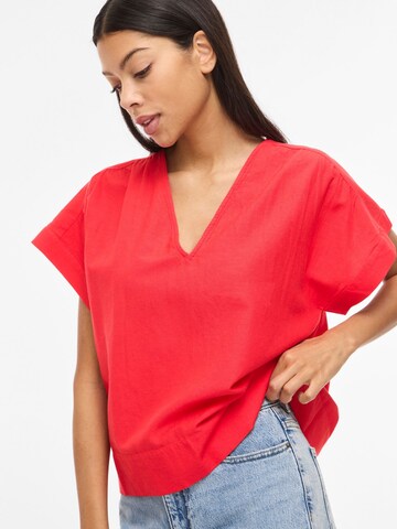 VILA Shirt 'VIPRISILLA' in Rood