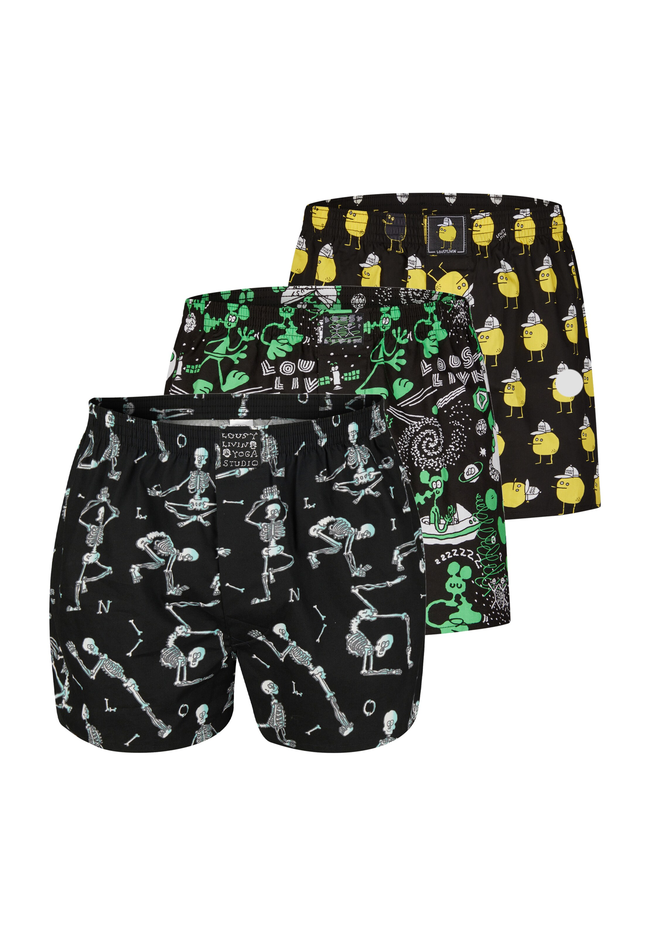 Lousy Livin Boxershorts in Schwarz: Vorderseite