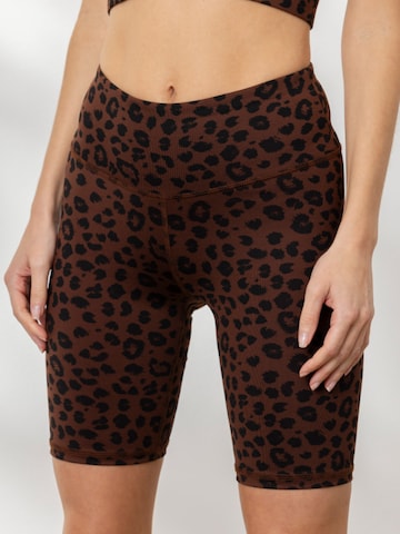 Leggings 'Biker' di Hey Honey in marrone: frontale