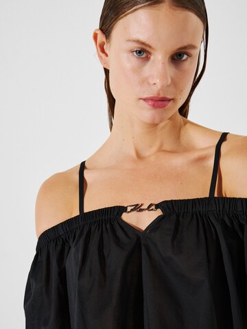 Karl Lagerfeld Top | črna barva