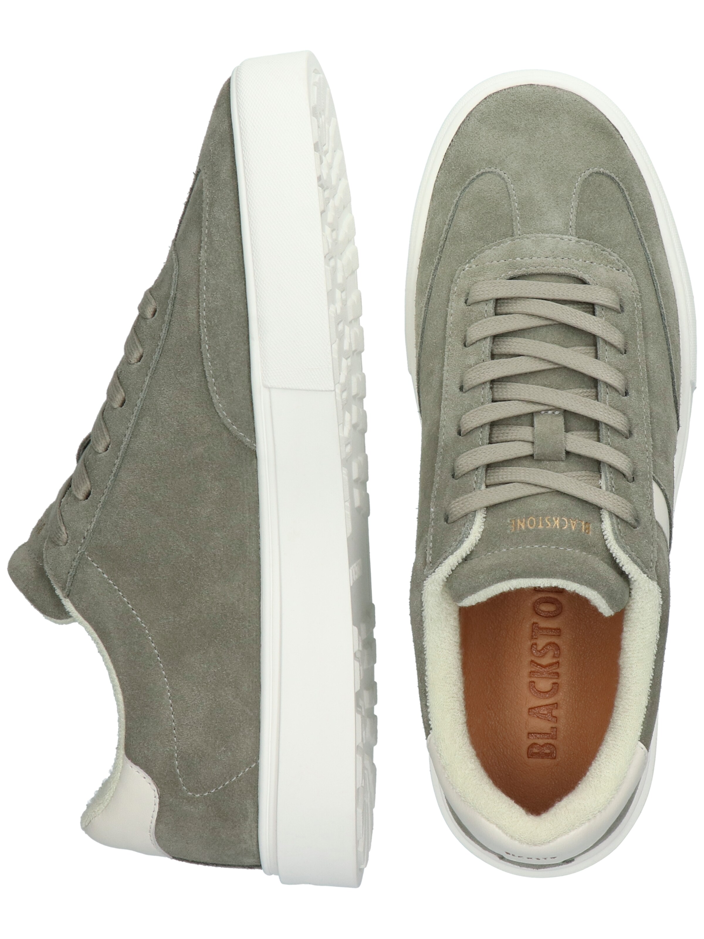 BLACKSTONE - Sapatilhas baixas 'Quartz Auden' em verde