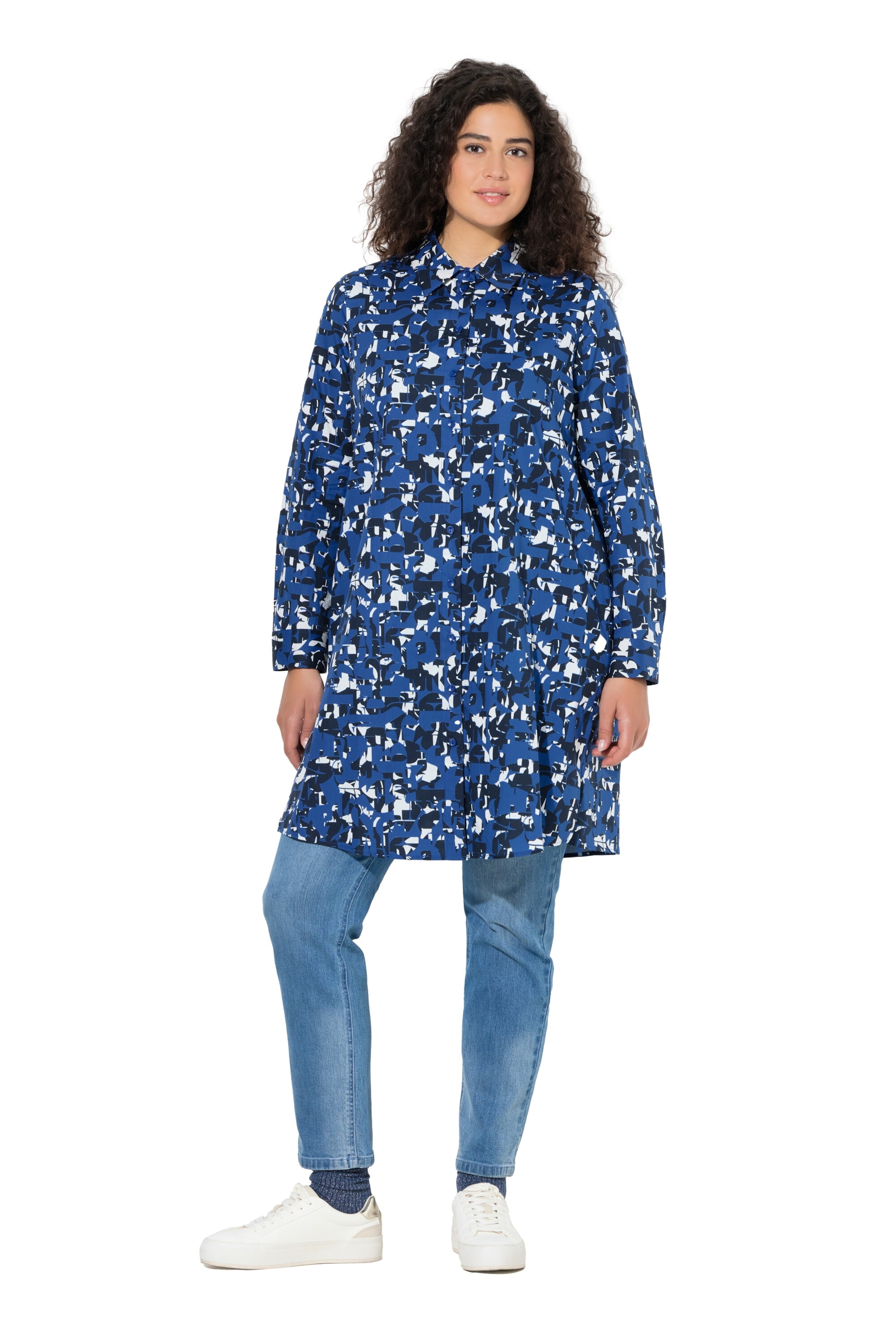 Ulla Popken Blouse in Blue: front
