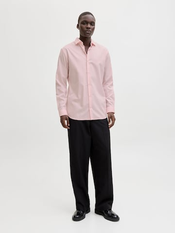 JACK & JONES Slim fit Overhemd in Roze