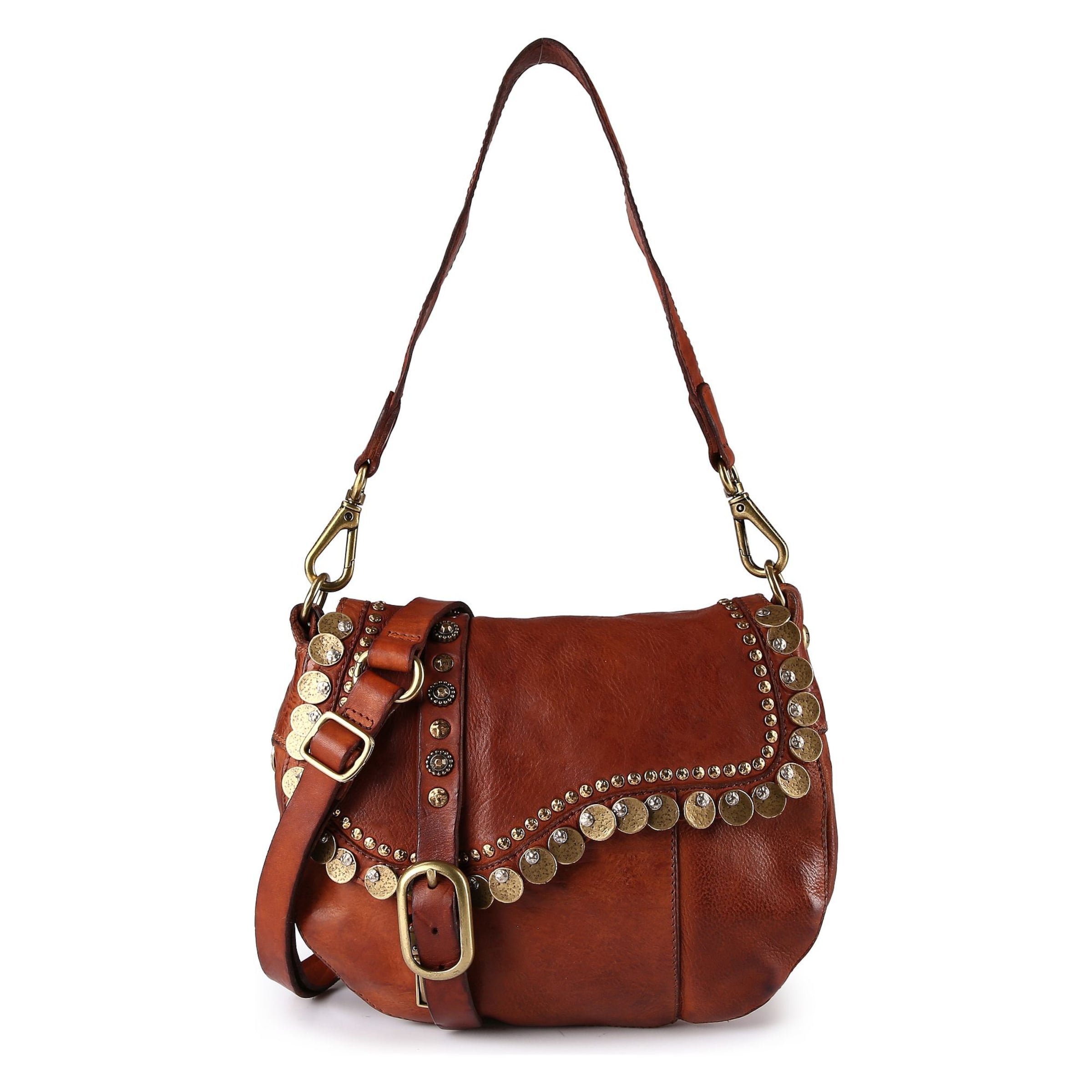 Sac bandoulière 'Gioachina' Campomaggi en marron : devant