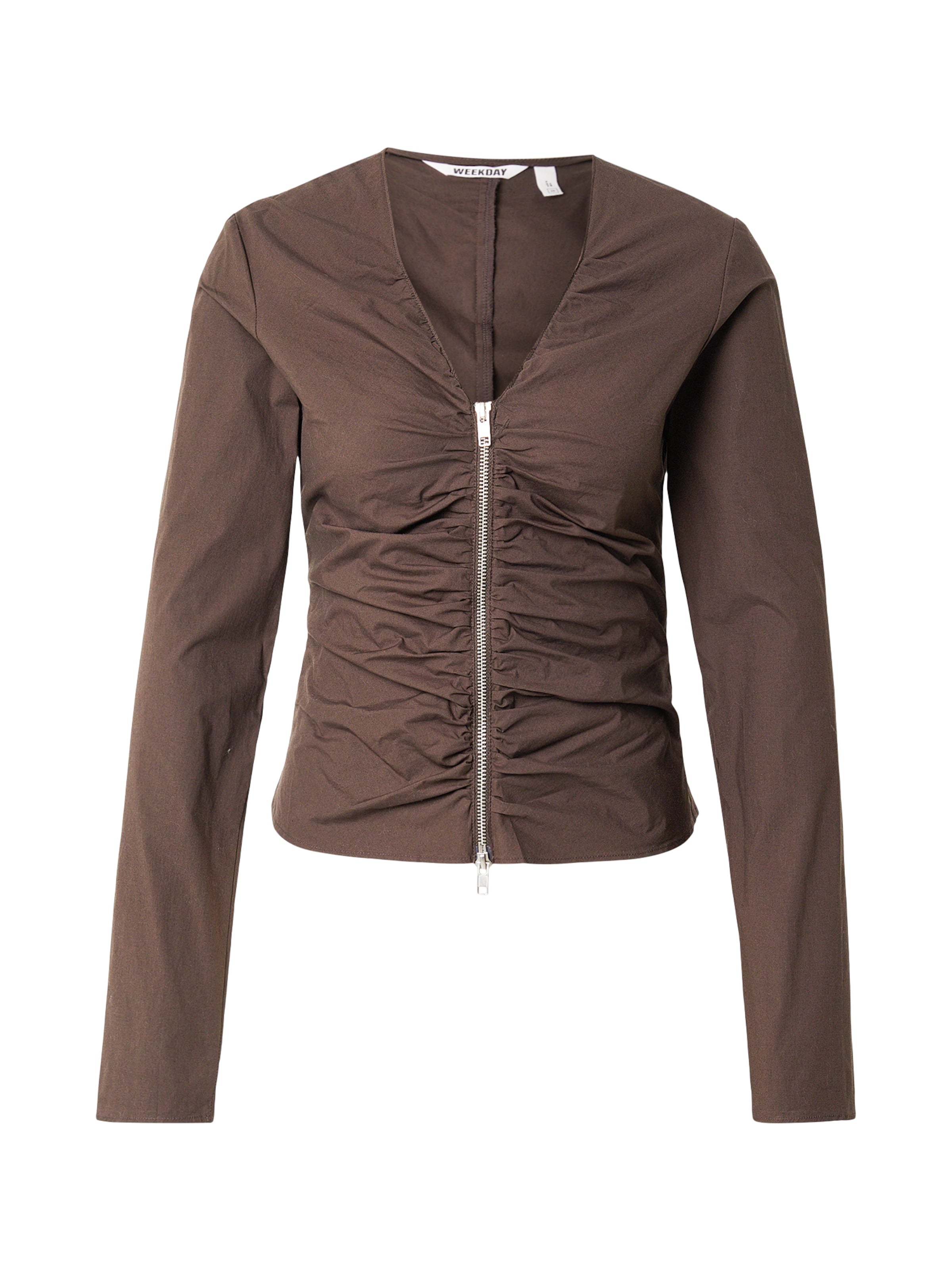 WEEKDAY Блузка в Коричневый: спереди