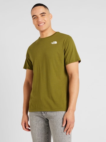 THE NORTH FACE Functioneel shirt 'FOUNDATION MOUNTAIN LINES' in Groen