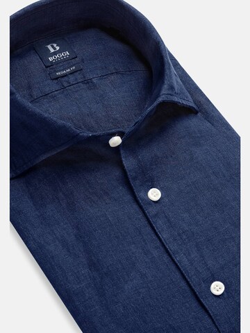 Coupe regular Chemise Boggi Milano en bleu