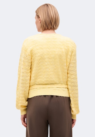 ABOUT YOU Knit Cardigan 'Wanda' in Yellow