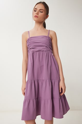 Happiness İstanbul Sommerkjole i lilla: forside