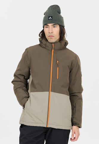 Whistler Athletic Jacket 'Drizzle' in Brown: front