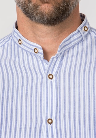 STOCKERPOINT Regular fit Klederdracht overhemd 'Dominik' in Blauw