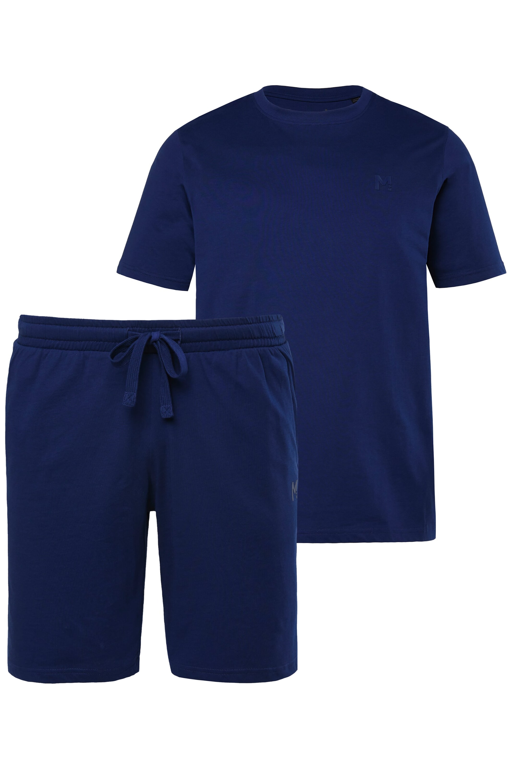 Men Plus Pyjama in Blau: Vorderseite