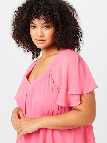 Zizzi Blus 'AGNES' i rosa