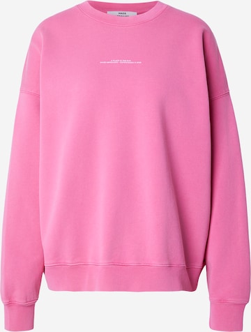 MADS NORGAARD COPENHAGENSweater majica - roza boja: prednji dio