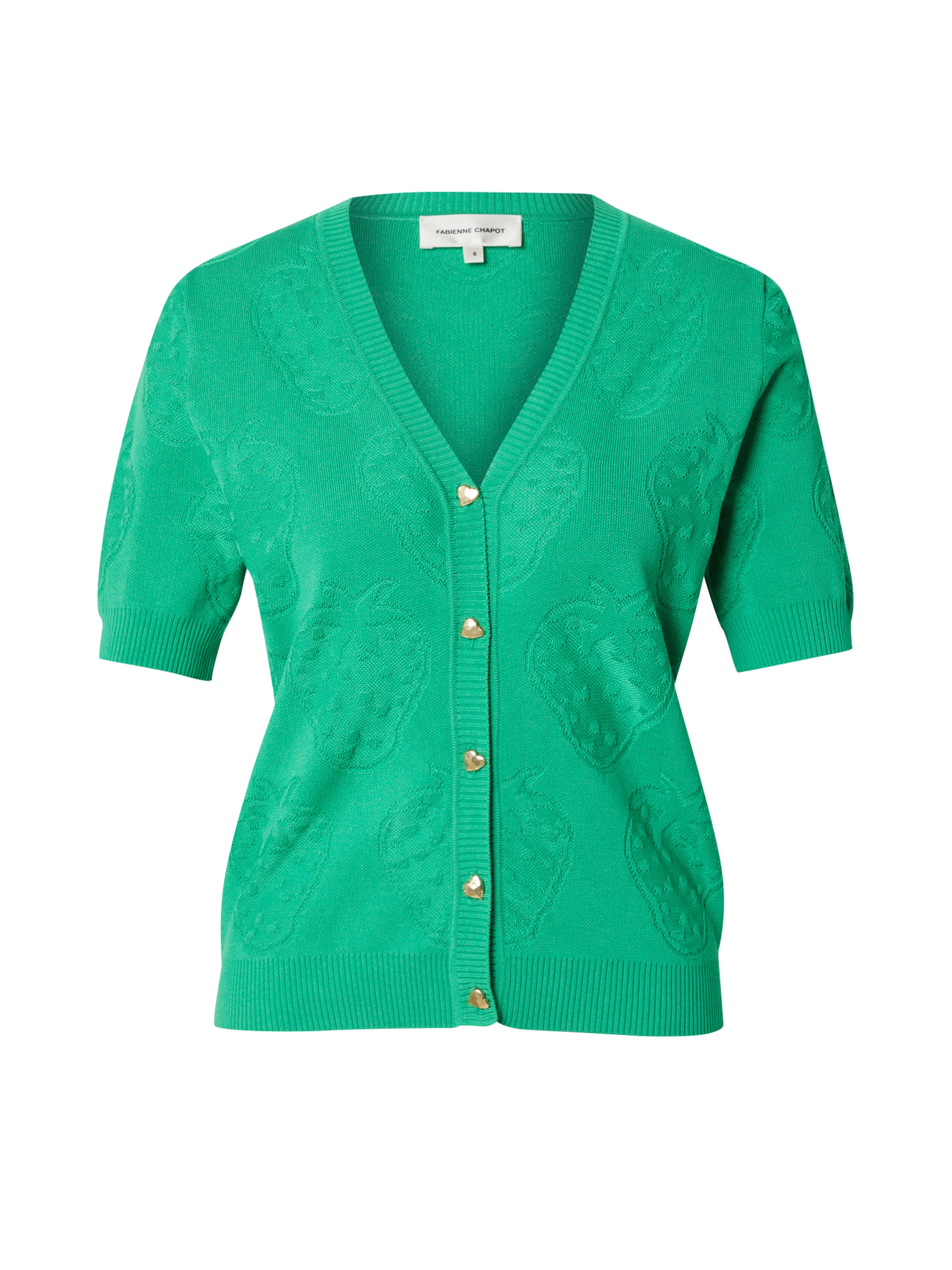 Fabienne Chapot Πλεκτή ζακέτα σε πράσινο: μπροστά