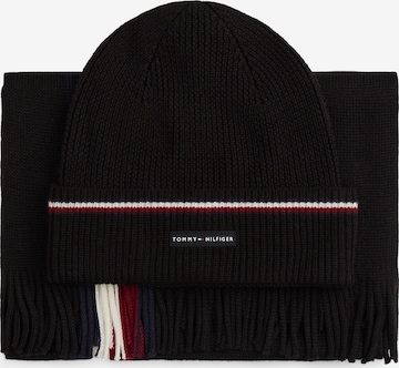 TOMMY HILFIGER Шапка в Черный: спереди