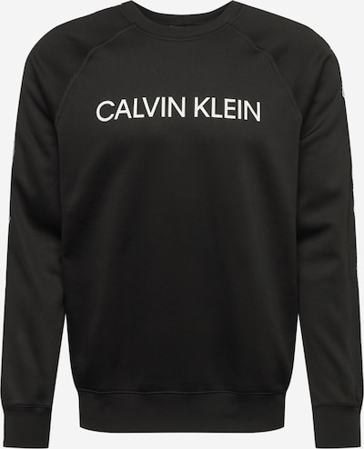 Hanorac sport Calvin Klein Performance pe negru / alb, Vizualizare produs