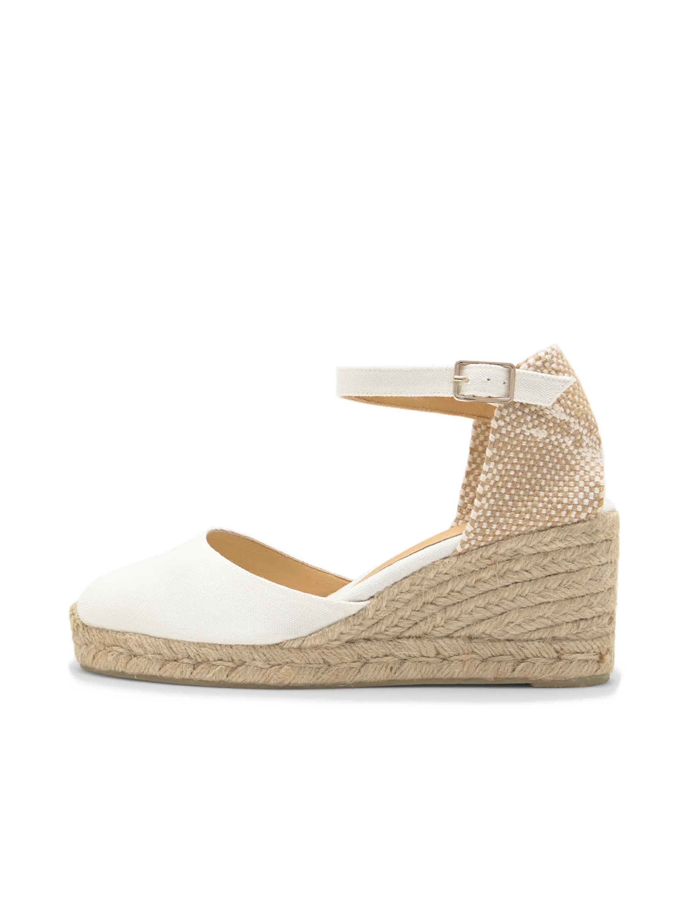 Espadrilles 'Carol' Castañer en blanc : devant