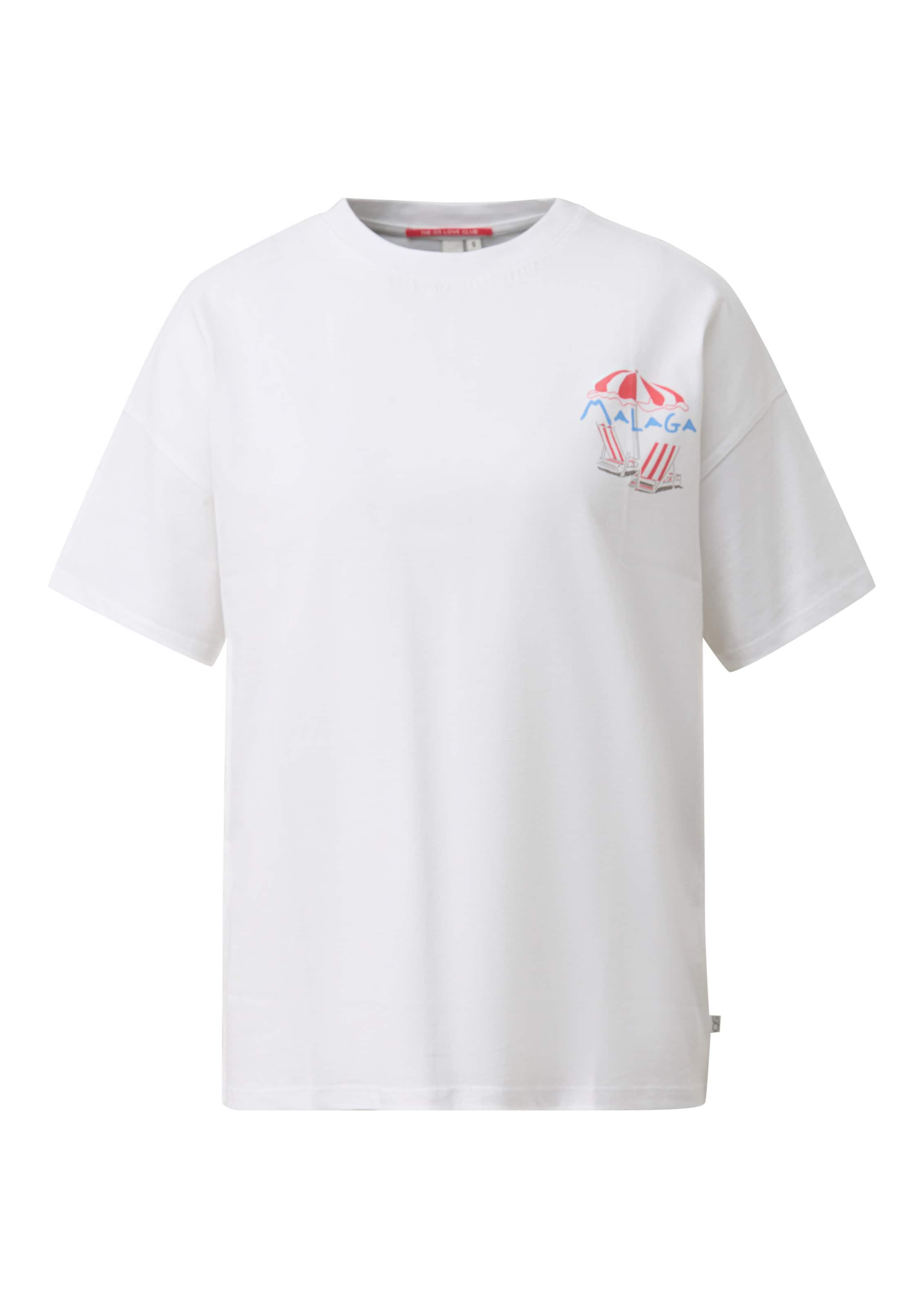 T-shirt QS en blanc : devant