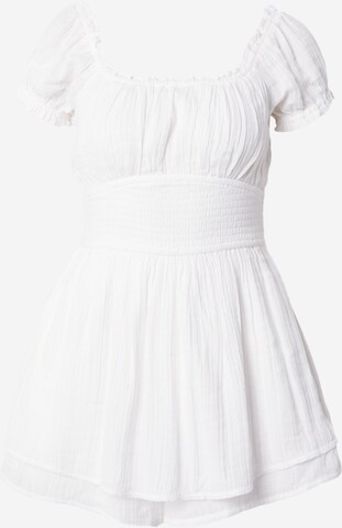 Robe HOLLISTER en blanc : devant