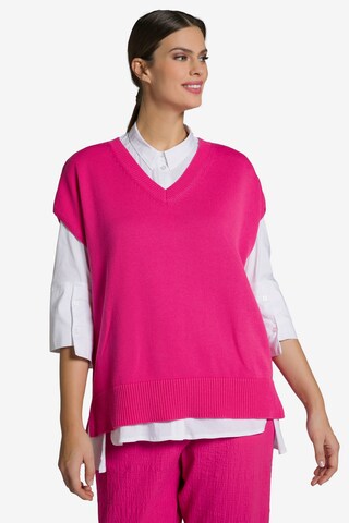 Ulla Popken Shirt in Roze: voorkant