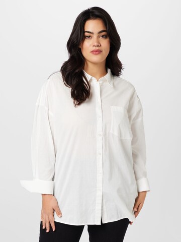 Vero Moda Curve - Blusa 'JULIE' em branco: frente