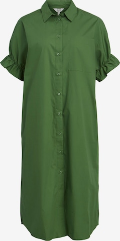 OBJECT - Vestido camisero 'Dora' en verde: frente