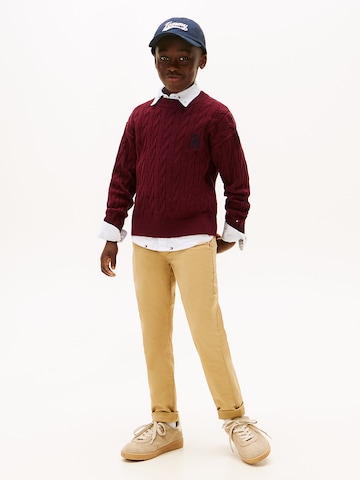 TOMMY HILFIGER Pullover in Rot