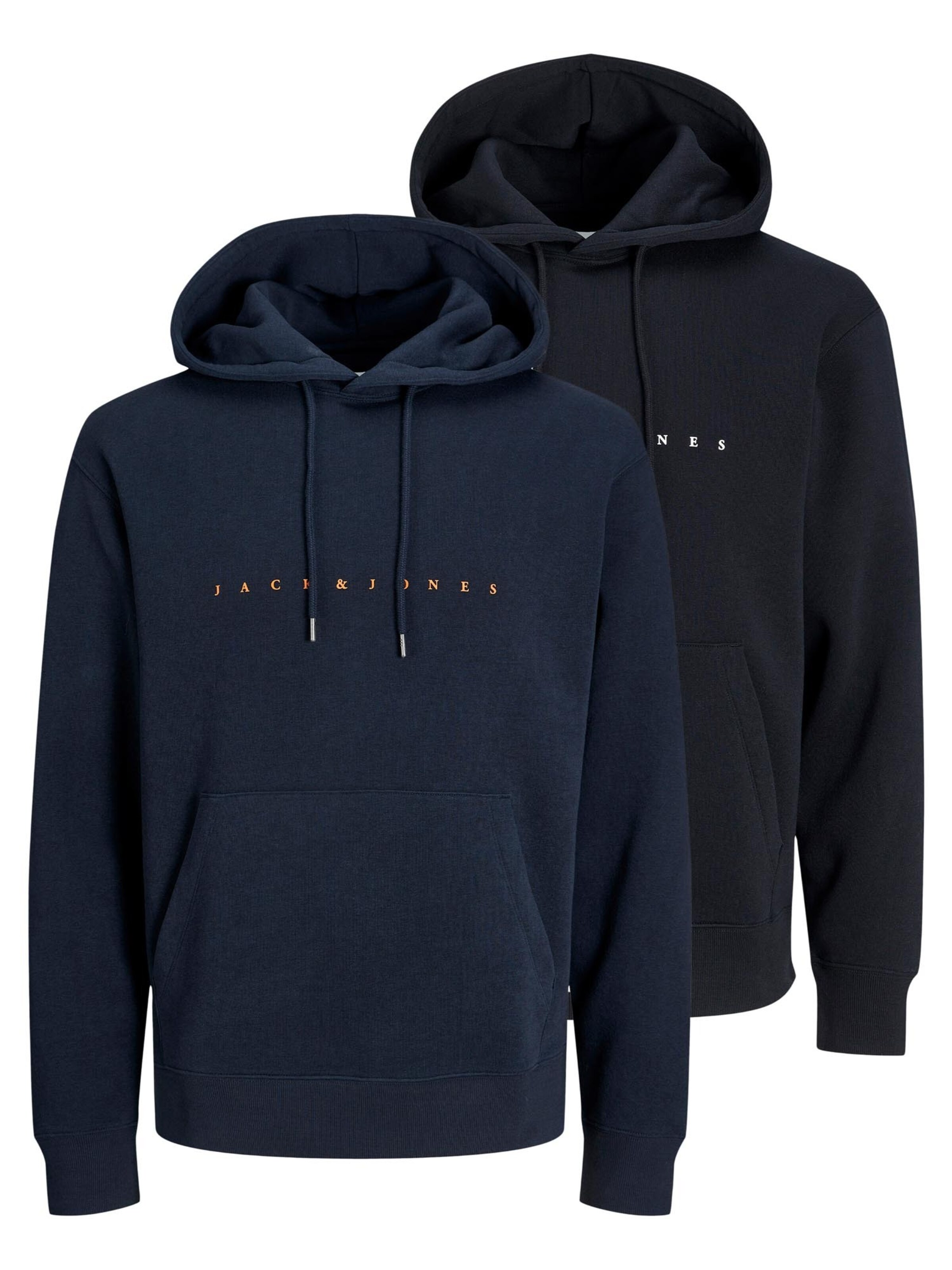 JACK & JONES Sweatshirt 'Star' in mottled black, Item view