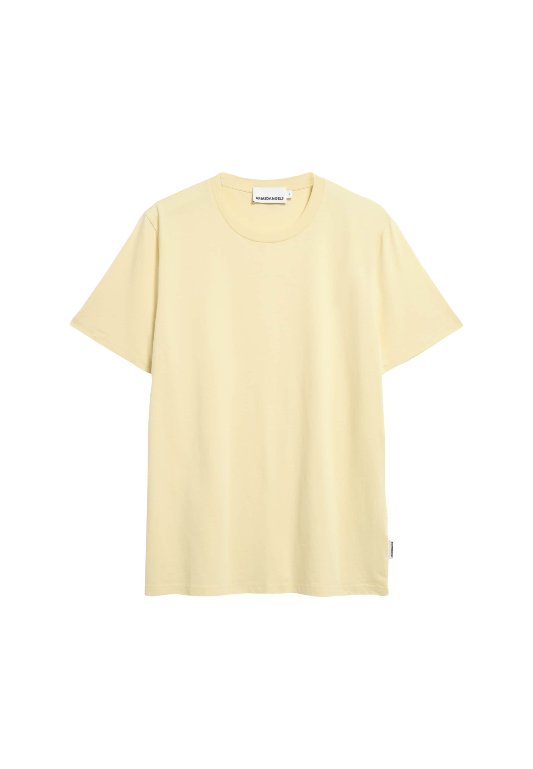 Coupe regular T-Shirt ' JAAMES ' ARMEDANGELS en jaune : devant