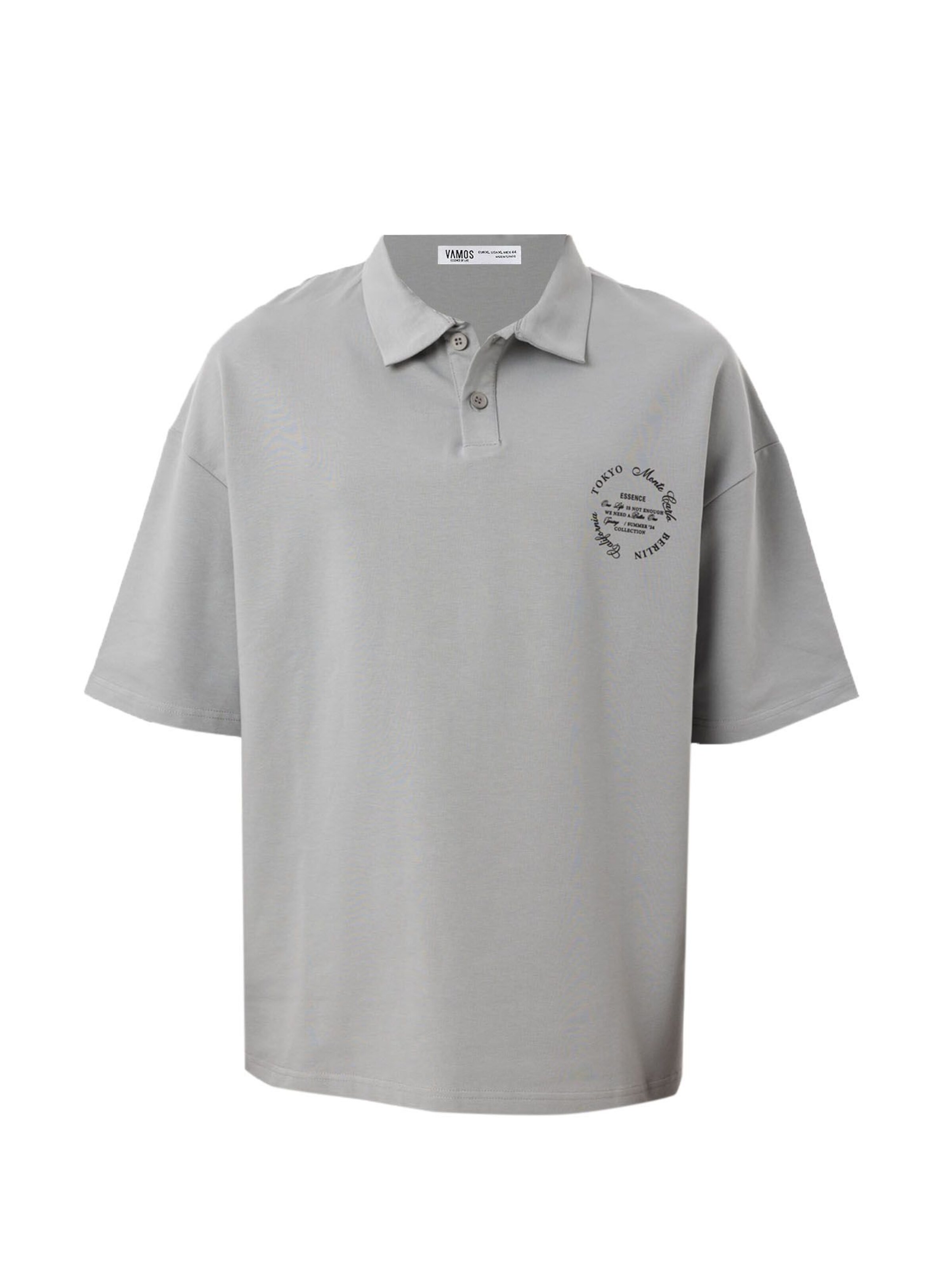 pelēks VAMOS CLO T-Krekls: no priekšpuses