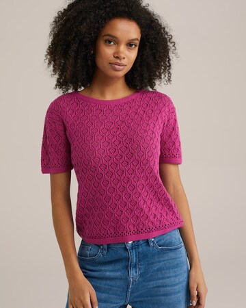 Pull-over WE Fashion en violet : devant