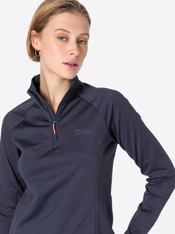 JACK WOLFSKIN Athletic Sweatshirt in Grey