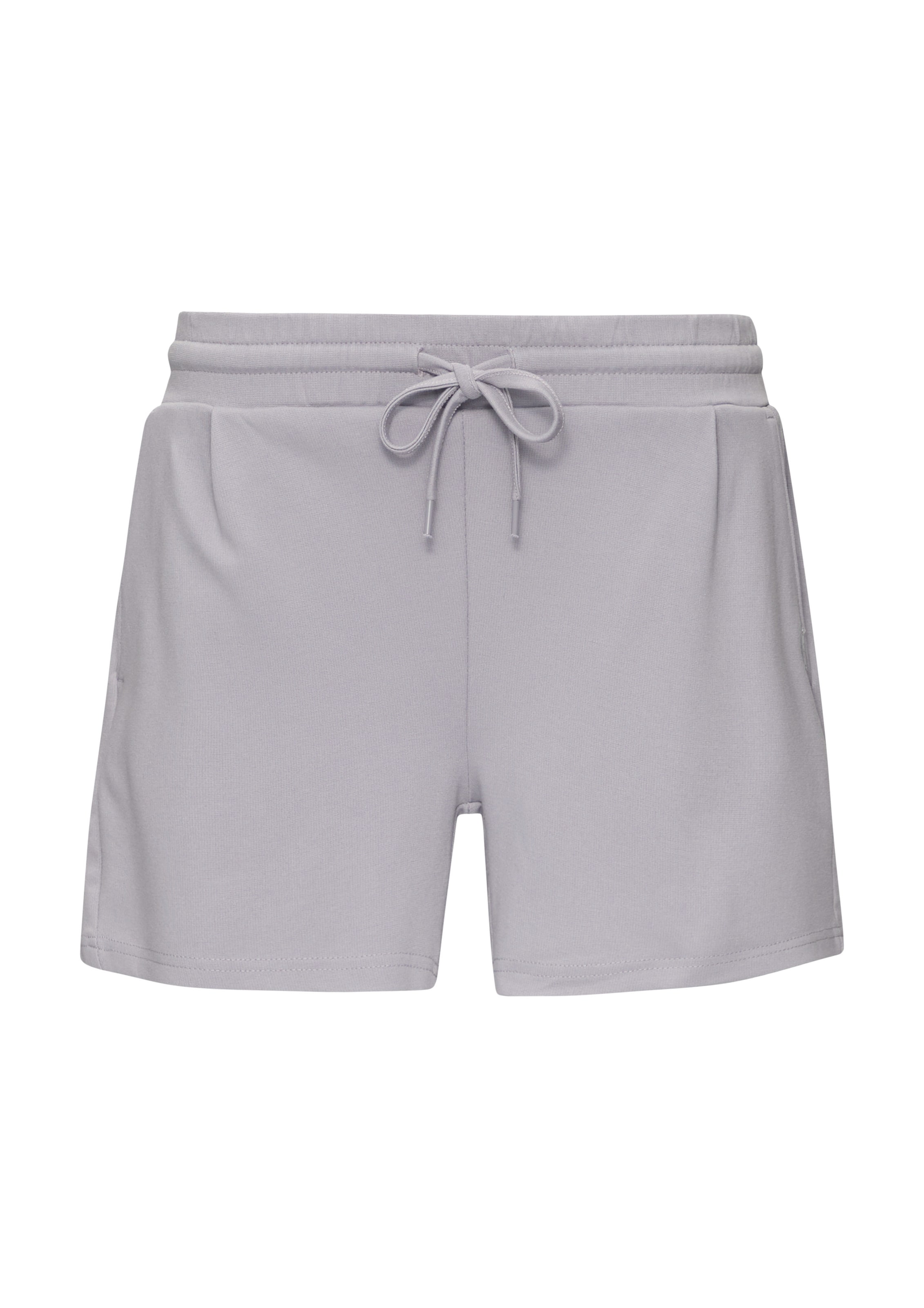 QS Regular Bandplooibroek in Grijs: voorkant