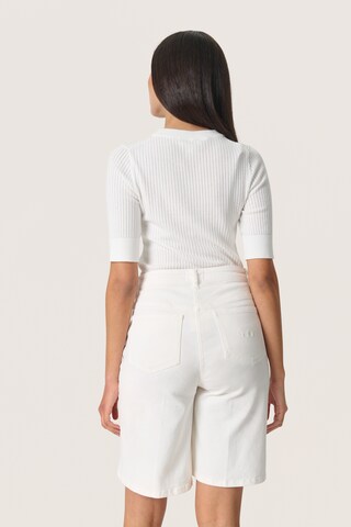 SOAKED IN LUXURY Pullover 'Spina' i hvid