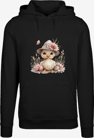 Pull-over 'Süßes Oster Küken mit Hut' F4NT4STIC en noir : devant