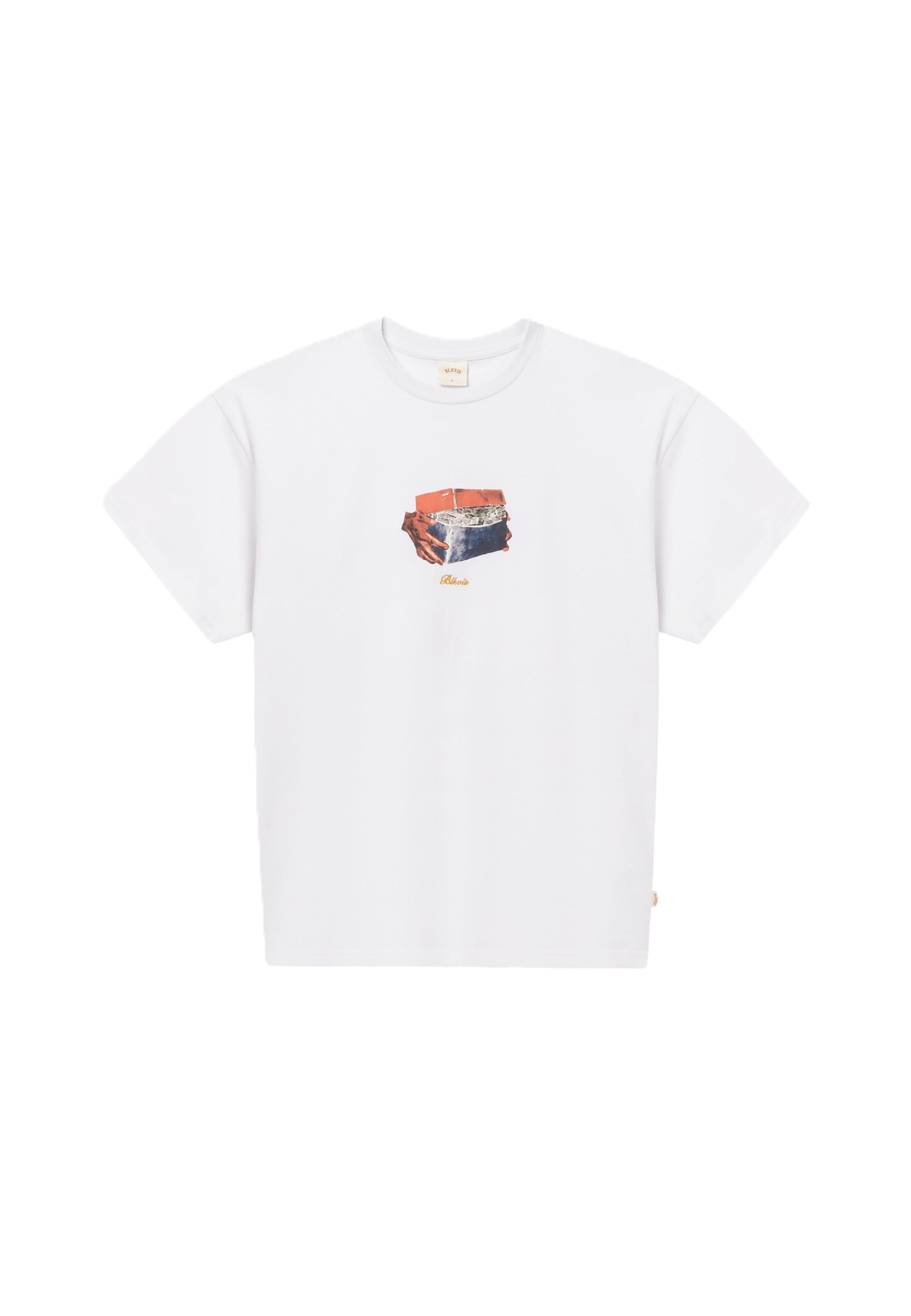 BLKVIS - Camiseta 'Shoebox' en blanco: frente