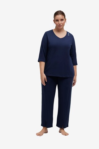 Ulla Popken Pyjama in Blau: predná strana