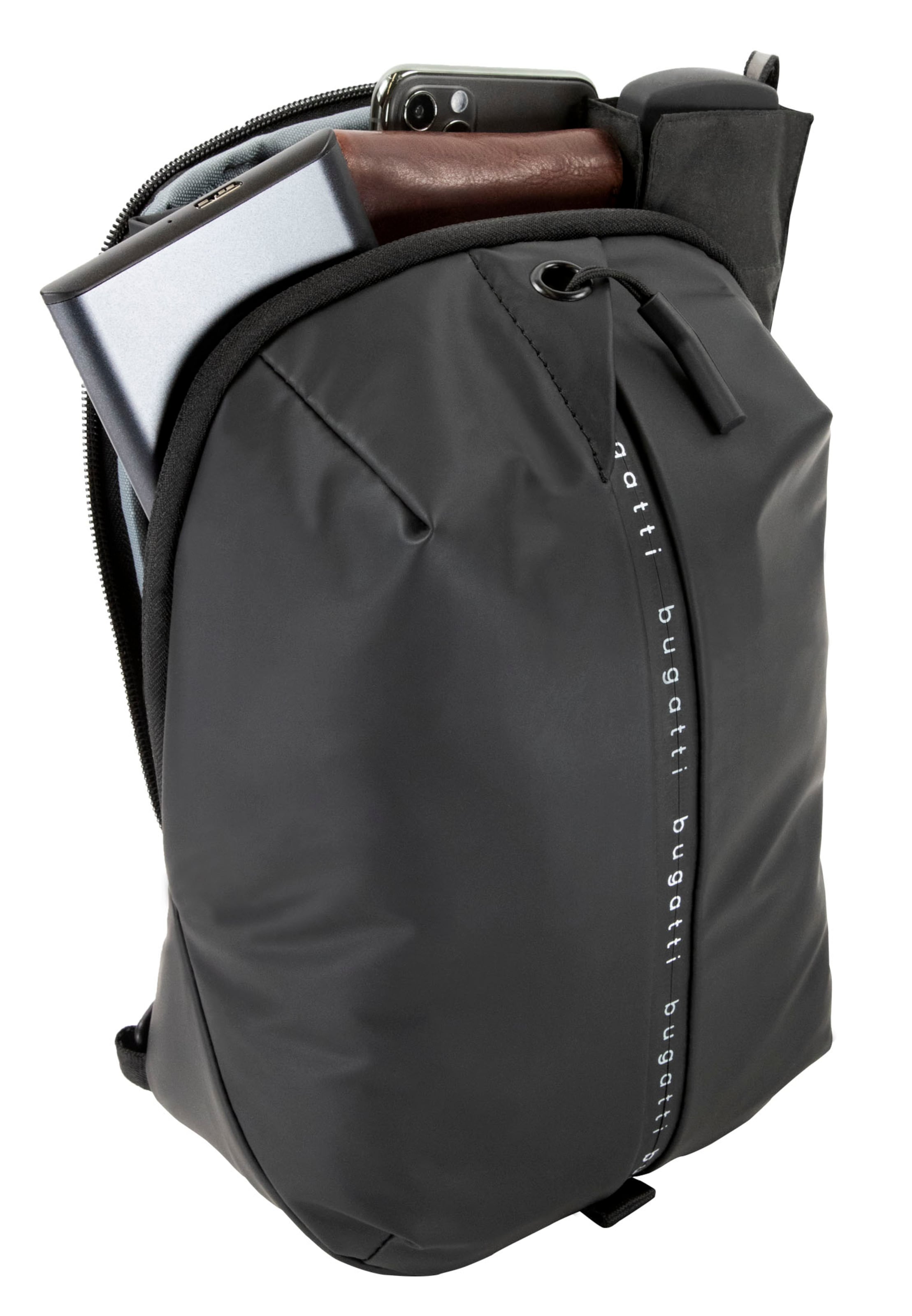 bugatti Schoudertas 'Blanc' in Zwart