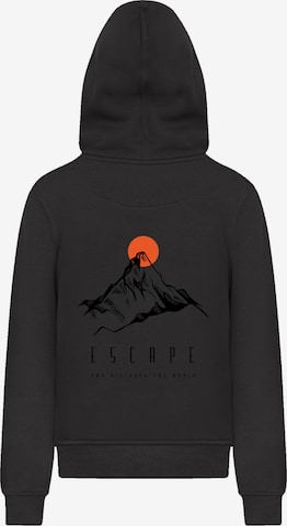 F4NT4STIC Trui 'Escape Discover the World Mountain' in Zwart: voorkant