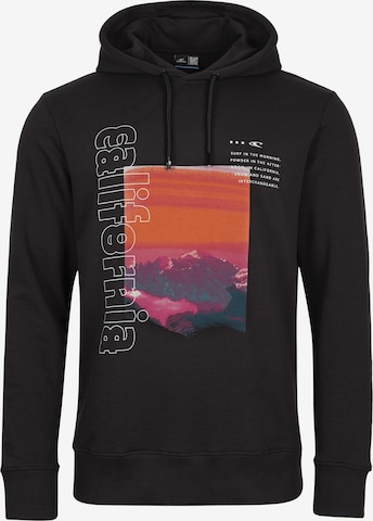 O'NEILL Sweatshirt 'Cali Mountains' in Zwart: voorkant