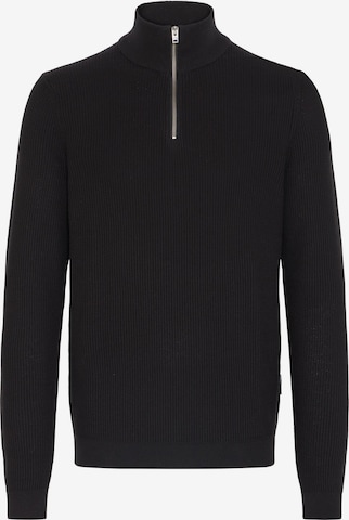 Pull-over ' CFNOAR ' Casual Friday en noir : devant