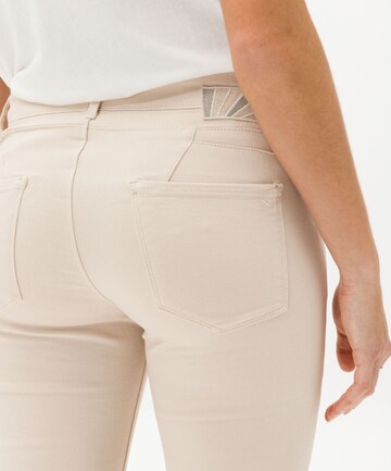 BRAX Slimfit Jeans 'Ana' in Beige