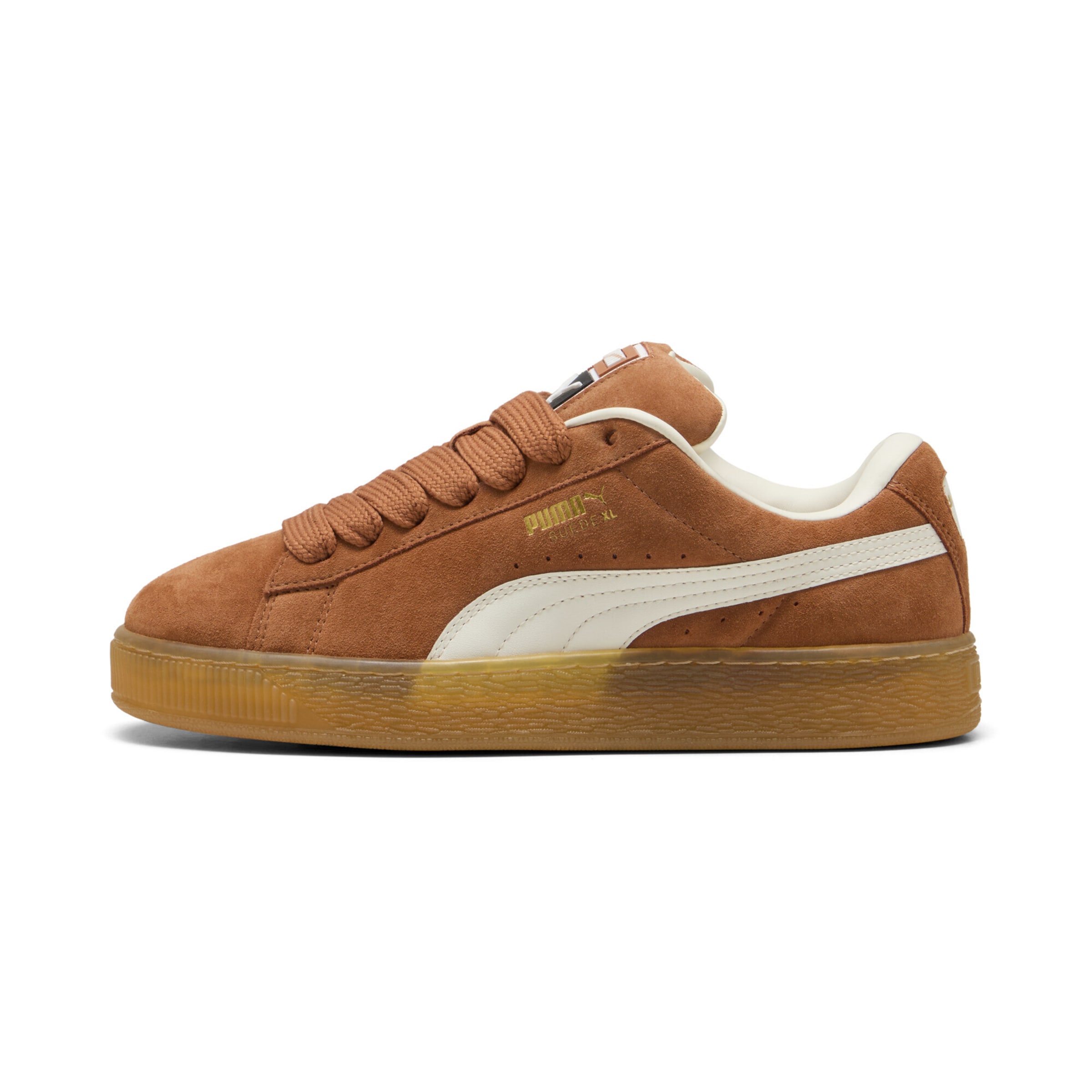 PUMA Låg sneaker 'Suede XL' i brun: framsida