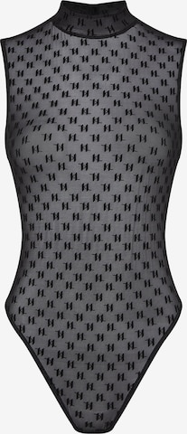 Karl Lagerfeld Bodysuit in Black: front