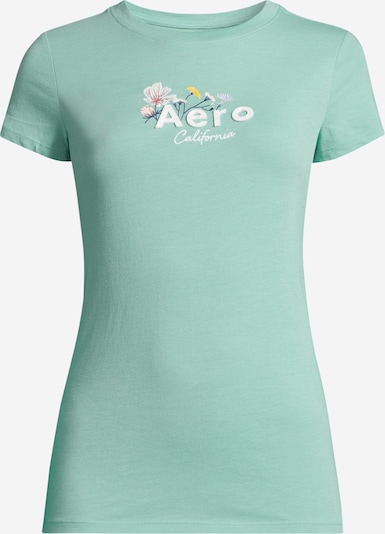 AÉROPOSTALE T-Shirt in mint / pink / weiß, Produktansicht