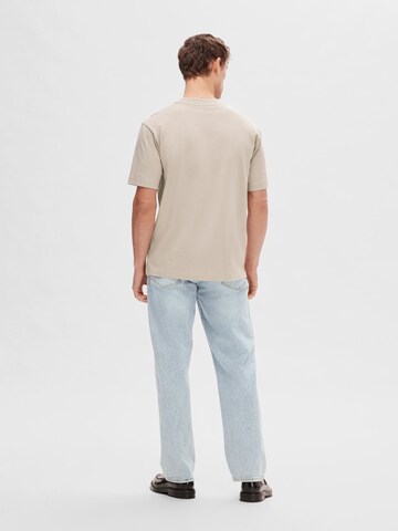 SELECTED HOMME T-Shirt 'COLMAN200' in Grau