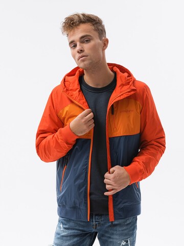 Ombre Between-Season Jacket 'C447' in Orange: front